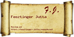 Fesztinger Jutta névjegykártya
